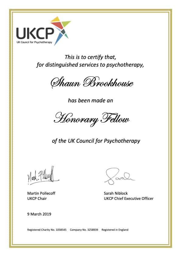 Honorary Fellow of UKCP